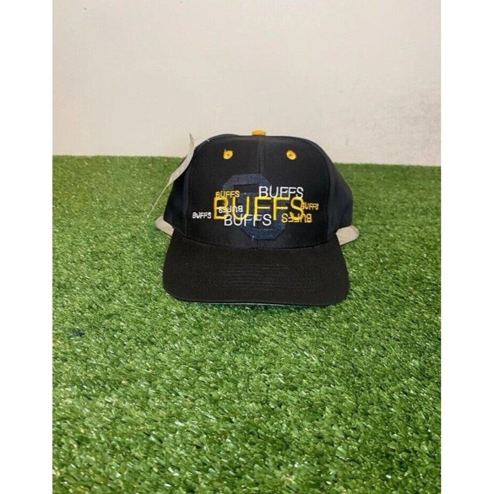 Vintage Colorado Buffaloes Hat Cap Snap Back New Black Mens 90 Top Of The World